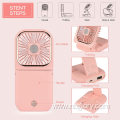 Wholesale Hanging Waist Neck small air Cooler multi-functional power bank mini USB Foldable Phone Holder Mini rechargeable fan